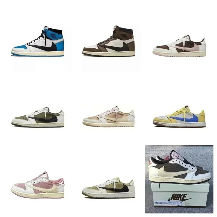 Travis Scott x Air Jordan 1 JEANS Shoes