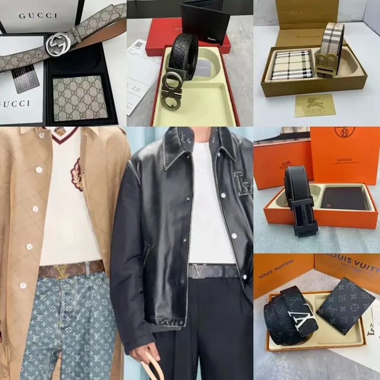 LV belt walletHermes beltGucci