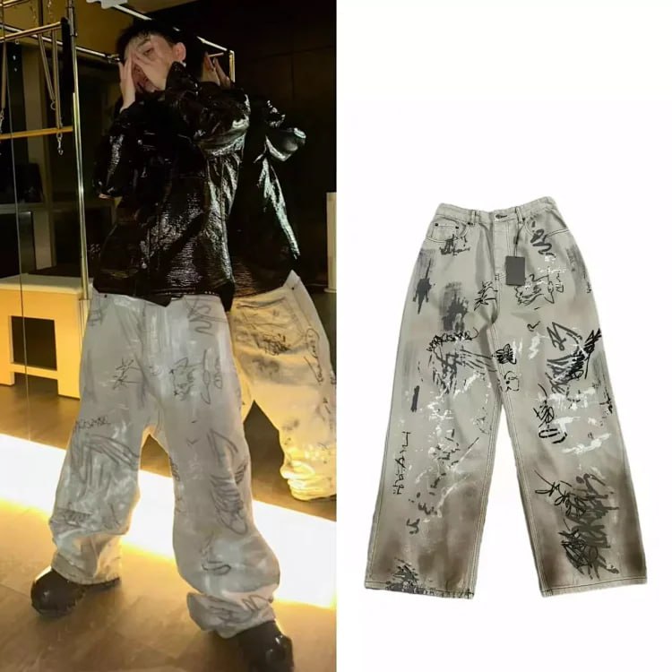 Abstract Graffiti Print Wide L