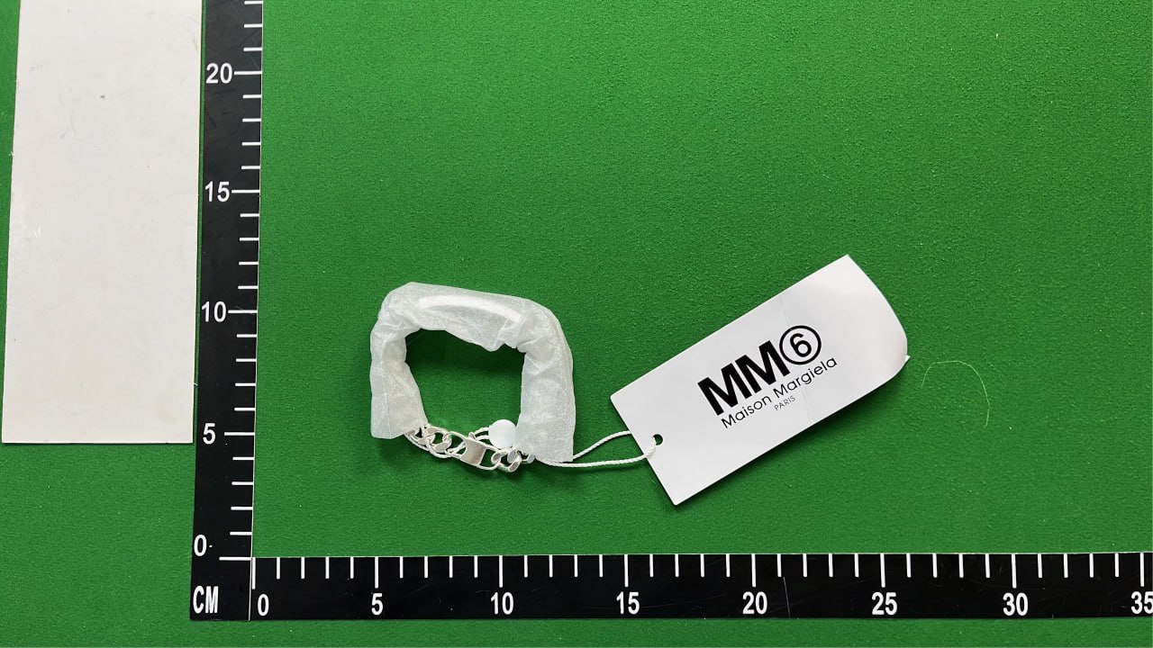 MM6 Silver Chain Necklace with Gift Box and Tag [2 styles] -3