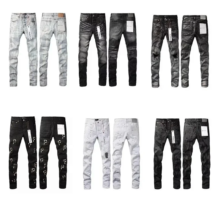 PURPLE Distressed Denim Jeans [12 styles]