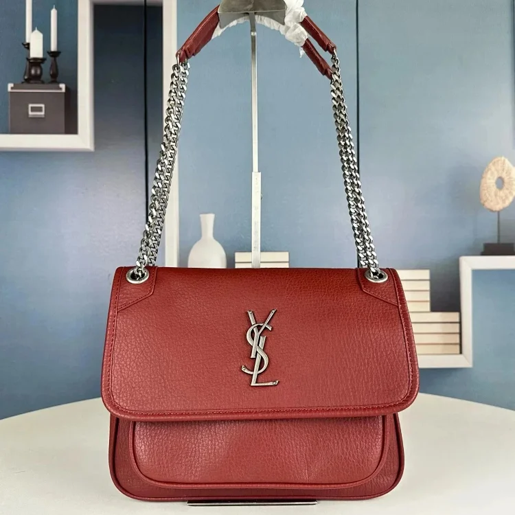   Yves Saint Laurent genuine leather bag Top version