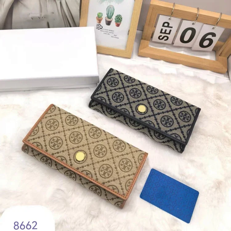 Tory Burch new monogram long multi-functional coin purse